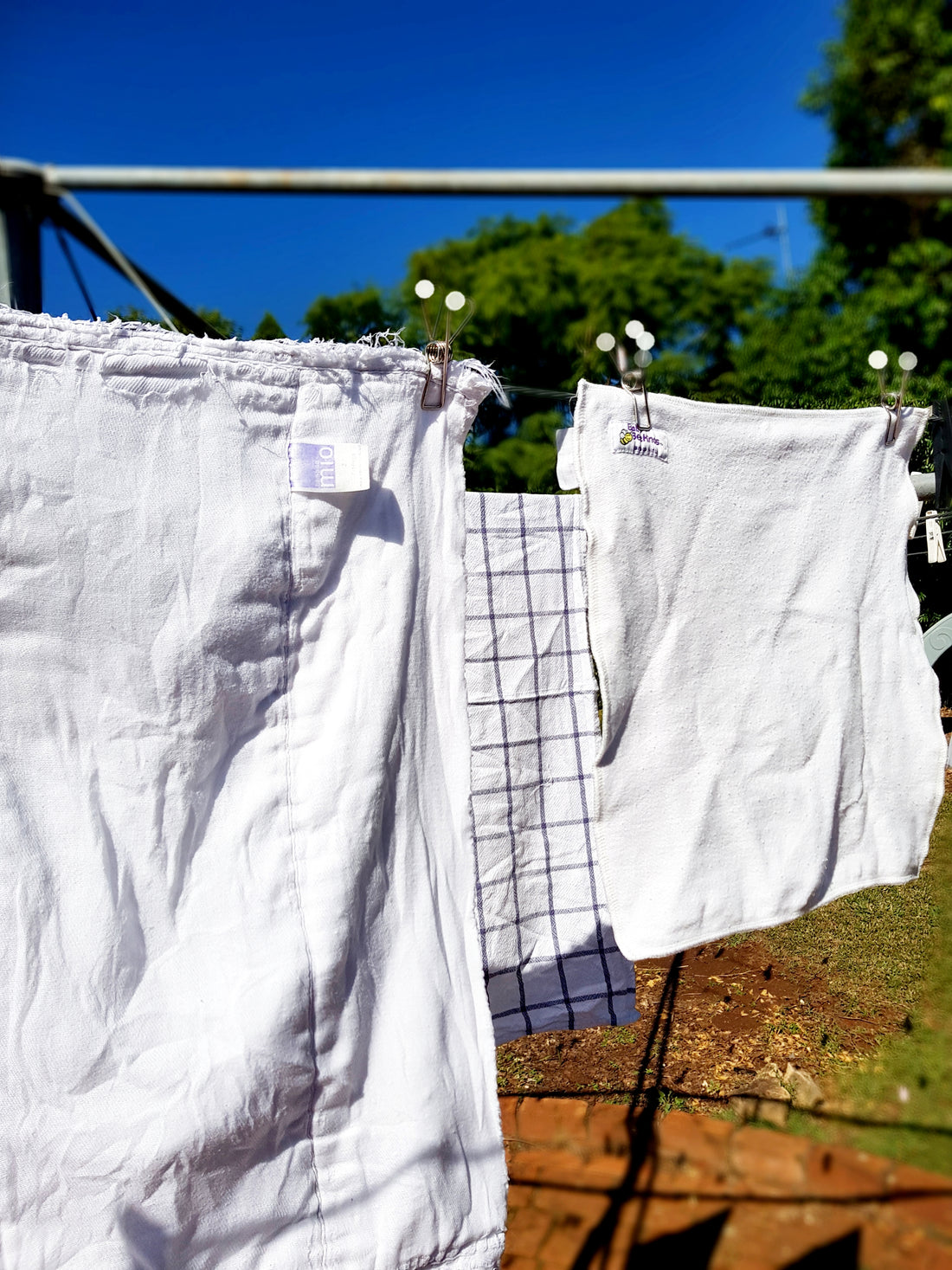 Drying cloth nappies in winter